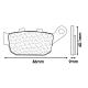 178767 PLAQUETTE DE FREIN CL BRAKES POUR HONDA 300 CB F 2015-, 500 CB F 2013-2016, 700 NC INTEGRA 2014- - SUZUKI 650 SV 2016- AR