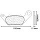 178765 PLAQUETTE DE FREIN CL BRAKES POUR YAMAHA 320 YZF-R3 2015-, MT-03 2016- AV (1 JEU DE 2 PLAQUETTES) (1241 RX3 TOURING META