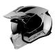 178195 CASQUE TRIAL MT STREETFIGHTER SV UNI CHROME ARGENT XXL SIMPLE ECRAN DARK TRANSFORMABLE AVEC MENTONNIERE AMOVIBLE (LIVRE 