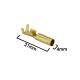 177955 COSSE ELECTRIQUE LAITON NON ISOLEE CYLINDRIQUE FEMELLE DIAM 4mm POUR FIL 1.00 A 2.50mm2 (VENDU AU SACHET DE 100 PIECES) 