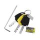 151483 ANTIVOL BLOQUE DISQUE AUVRAY B-LOCK 06 AVEC ALARME SONORE DIAM 6 mm JAUNE xxx Info AUVRAY 