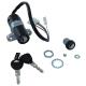 169986 CONTACTEUR A CLE 50 A BOITE ADAPTABLE BETA 50 RR 2012-2020 AVEC SERRURE DE SELLE (OEM 024.40.008.00.00) -P2R- Contacteur