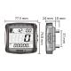 143206 COMPTEUR KOSO DIGITAL MULTIFONCTIONS XR-01S (TOTALISATEUR KILOMETRITIQUE- TOTALISATEUR HEURES- JAUGE ESSENCE- HORLOGE- VO