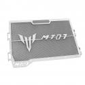 GRILLE DE RADIATEUR MOTO POUR YAMAHA 700 MT-07, TRACER INOX GRILLE NOIR AVEC MOTIF -AVOC-