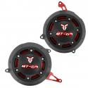 COUVRE-PROTEGE CARTER MOTO POUR YAMAHA 700 MT-07 ALU CNC ANODISE NOIR-ROUGE (PAIRE) -AVOC-