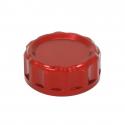 BOUCHON-COUVERCLE BOCAL DE LIQUIDE DE FREIN ARRIERE MOTO POUR YAMAHA 700 MT-07 2014-2016 ALU ANODISE ROUGE -AVOC-