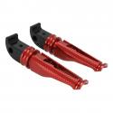 REPOSE-PIED-CALE PIED ARRIERE MOTO POUR YAMAHA 700 MT-07 ALU CNC ANODISE ROUGE (PAIRE) -AVOC-