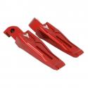 REPOSE-PIED-CALE PIED ARRIERE MOTO POUR YAMAHA 700 MT-07 ALU CNC ANODISE ROUGE AVEC MOTIF (PAIRE) -AVOC-