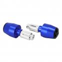 EMBOUT DE GUIDON MOTO POUR YAMAHA 700 MT-07 ALU ANODISE BLEU (PAIRE) -AVOC-