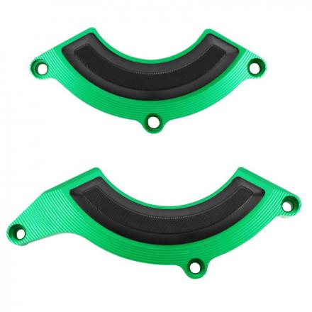 181790 COUVRE-PROTEGE CARTER PARTIEL MOTO POUR KAWASAKI 900 Z900 ALU CNC ANODISE VERT (PAIRE) -AVOC- 2 Général AVOC | Fp-mot