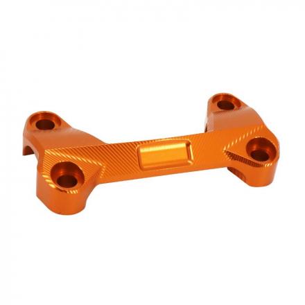 181843 PONTET SUPERIEUR-FIXATION DE GUIDON MOTO POUR KTM 125 DUKE ALU CNC ANODISE ORANGE -AVOC- 2 Général AVOC | Fp-moto.com