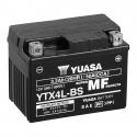 BATTERIE 12V 3 Ah YTX4L YUASA ACTIVEE EN USINE PRETE A L'EMPLOI (Lg114xL71xH86mm)