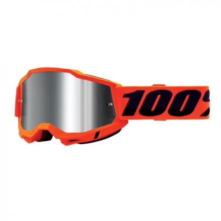 175115 MASQUE-LUNETTES CROSS 100% ADULTE ACCURI 2 ESSENTIAL ORANGE FLUO ECRAN MIROIR ANTI-BUEE-ANTI-RAYURES 2 Général | Fp-m