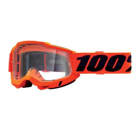 175116 MASQUE-LUNETTES CROSS 100% ADULTE ACCURI 2 ESSENTIAL ORANGE FLUO ECRAN TRANSPARENT ANTI-BUEE-ANTI-RAYURES 2 Général |