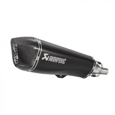 178090 POT MAXISCOOTER AKRAPOVIC POUR PIAGGIO 500 MP3 LT, HPE 2008>2020 (SILENCIEUX SEUL BLACK) (S-PI5SO1-HRAASSBL) (HOMOLOGUE C