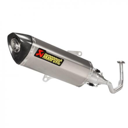 178098 POT MAXISCOOTER AKRAPOVIC POUR YAMAHA 125 XMAX ABS 2017>2020 (SILENCIEUX SEUL SILVER) (S-Y125SO5-HRSS-1) (HOMOLOGUE CE) 