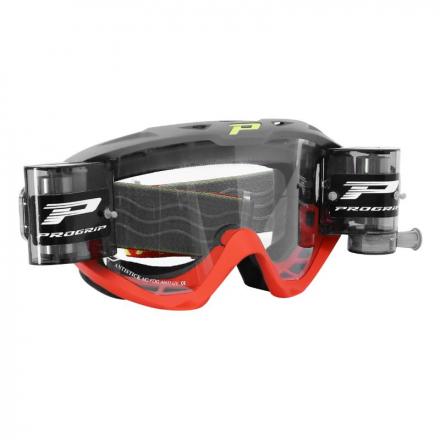 180555 MASQUE-LUNETTES CROSS PROGRIP 3450 ROUGE (LUNETTE 3450 + ROLL OFF 3268) 2 Général | Fp-moto.com garage moto albi atel