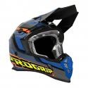 CASQUE CROSS ADULTE PROGRIP 3180 BLEU PETROLE L