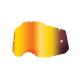 185015 ECRAN MASQUE-LUNETTES CROSS 100% ADULTE STRATA 2,RACECRAFT 2,ACCURI 2 MIROIR-IRIDIUM ROUGE ANTI-BUEE-ANTI-RAYURES 2 Génér