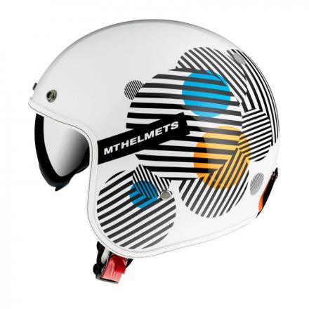 186171 CASQUE JET MT LE MANS 2 SV ZERO BLANC-BLEU-ORANGE BRILLANT S 2 Général | Fp-moto.com garage moto albi atelier repar