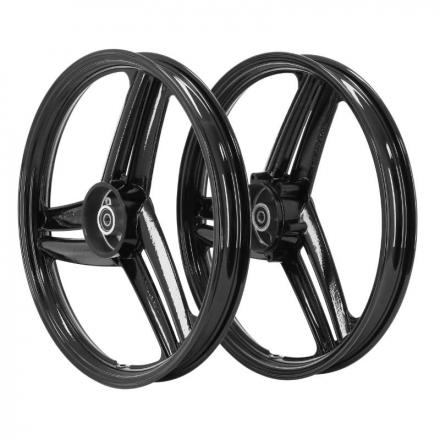 187012 "JANTE CYCLO 17"" TYPE GRIMECA POUR PEUGEOT 103 SP, MVL NOIR (VENDU PAR PAIRE) -SELECTION P2R-" 2 Général | Fp-moto.