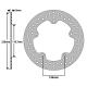 160900 DISQUE DE FREIN ADAPTABLE BMW 1000 S R 2013+2018 AR, S RR 2009+2018 AR, S RR HP4 2013+2014 AR (EXT 220mm - INT 119.7 mm 