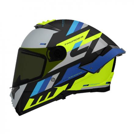 180940 CASQUE INTEGRAL MT THUNDER 4 SV ERGO BLEU BRILLANT XXL (2XL) (DOUBLE ECRANS AVEC ECRAN SOLAIRE - PINLOCK READY) (NOUVELLE