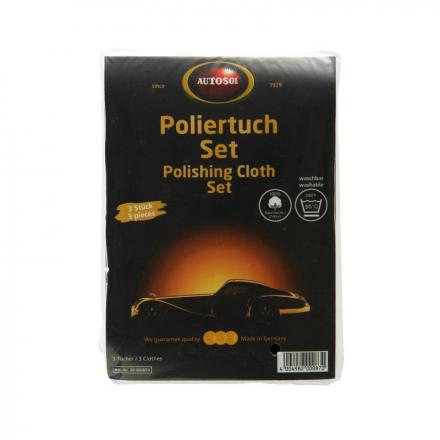 200549 LINGETTE POLISH AUTOSOL (COTTON) (SACHET DE 3) (MADE IN GERMANY - QUALITE PREMIUM) 2 Général | Fp-moto.com garage mot