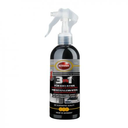 200480 NETTOYANT AUTOSOL 3 EN 1 POUR SURFACE EN METAL BROSSE ET ALUMINIUM ANODISE (NETTOIE, PROTEGE ET FAIT BRILLER) (SPRAY 250 