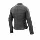 Blouson cuir moto VINTAGE LADYpour femme noir