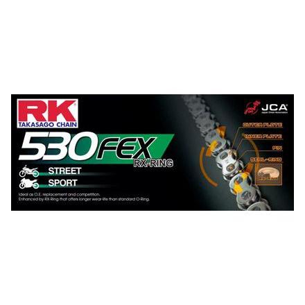 58530FEX.128 CHAINE RK 530FEX 128 MAILLONS avec Attache à River. Chaine RK Racing Chaine | Fp-moto.com garage moto albi ateli