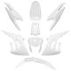 201234 CARROSSERIE-CARENAGE 50 A BOITE ADAPTABLE DERBI 50 SENDA XTREME 2018+-GILERA 50 RCR 2018+, SMT 2018+ BLANC BRILLANT (KIT 