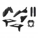 CARROSSERIE-CARENAGE MOTO ENDURO BETA 125, 250, 350, 390, 400, 480 RR 2T, 4T 2020+ NOIR (KIT PLASTIQUES 8 PIECES) -POLISPORT-