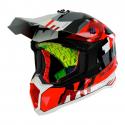 CASQUE CROSS ADULTE MT FALCON ARYA ROUGE NACRE BRILLANT S (BOUCLE DOUBLE D)