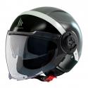 CASQUE JET MT VIALE SV 68 UNIT DOUBLE ECRANS GRIS MAT S (ECE 22.06)