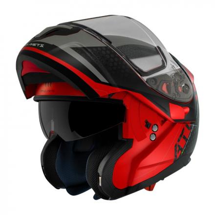 202074 CASQUE MODULABLE MT ATOM SV ADVENTURE DOUBLE ECRANS ROUGE MAT XL p2r catégorie | Fp-moto.com garage moto albi atelier 