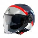 CASQUE JET MT VIALE SV 68 UNIT DOUBLE ECRANS BLEU MAT XS (ECE 22.06)