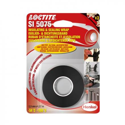 201824 RUBAN D'ETANCHEITE ET D'ISOLATION LOCTITE SI 5075 NOIR (ROULEAU 25 mm x 4,27 M SOUS BLISTER) p2r catégorie | Fp-moto.