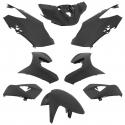 CARROSSERIE-CARENAGE SCOOT ADAPTABLE PEUGEOT 50 SPEEDFIGHT 4 NOIR MAT (KIT 8 PIECES) -P2R-