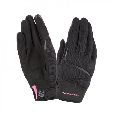 183366 GANTS PRINTEMPS-ETE TUCANO FEMME MIKY LADY NOIR-FUCHSIA GRAPHIC T 7 (S) (HOMOLOGUE EN 13594:2015-CE) (COMPATIBLE ECRAN 
