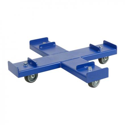 183250 SUPPORT A ROULETTES PRESSOL BLEU POUR FUT 200 KG DIAMETRE 560mm p2r catégorie | Fp-moto.com garage moto albi atelier r