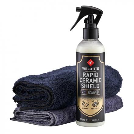 198649 PROTECTEUR WELDTITE RAPID CERAMIC SHIELD SPRAY 250ml AVEC 2 CHIFFONS MICROFIBRES p2r catégorie | Fp-moto.com garage mo