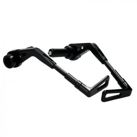 204932 PROTECTION LEVIER DE FREIN VOCA RACING CNC ALU NOIR DIAM INTERIEUR GUIDON 14 mm LONGUEUR REGLABLE 130-148 mm (PAIRE) p2r 