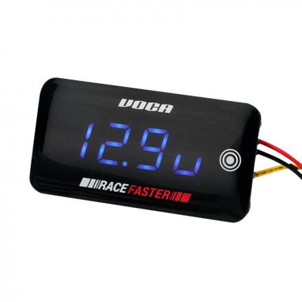 204927 THERMOMETRE DIGITAL ET VOLTMETRE VOCA RACE FASTER SLIM TOUCH POUR LE CIRCUIT DE REFROIDISSEMENT LIQUIDE 0-120°C ECLAIRAGE