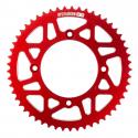 COURONNE 50 A BOITE ADAPTABLE DERBI 50 SENDA DRD, DRD PRO 420 53 DTS ALU CNC ROUGE (102-124.5-8.5) -STAGE 6-