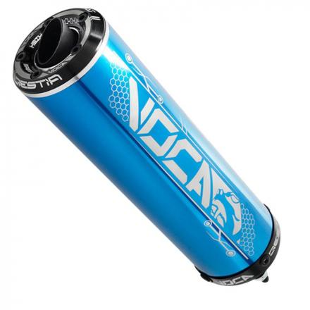 205472 SILENCIEUX 50 A BOITE VOCA EVO BESTIA RD30350 BLEU POUR ROOKIE, CHROMED, SCR, MK, BARIKIT p2r catégorie | Fp-moto.com 