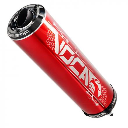 205439 SILENCIEUX 50 A BOITE VOCA EVO BESTIA RD30350 ROUGE POUR ROOKIE, CHROMED, SCR, MK, BARIKIT p2r catégorie | Fp-moto.com
