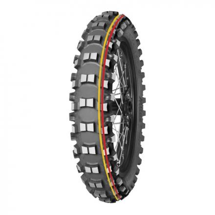 202699 PNEU MOTO 10'' 70-100-10 MITAS TERRA FORCE MX SM SOFT TO MEDIUM REAR TT 41J NHS (BANDE ROUGE JAUNE) p2r catégorie | F