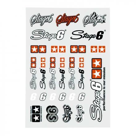 202649 AUTOCOLLANT-STICKER STAGE 6 LOGO (PLANCHE) p2r catégorie | Fp-moto.com garage moto albi atelier reparation