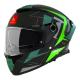 202835 CASQUE INTEGRAL MT THUNDER 4 SV MOUNTAIN B6 NOIR MAT-VERT FLUO XL (DOUBLE ECRANS - PINLOCK READY) (ECE 22.06) p2r catégo